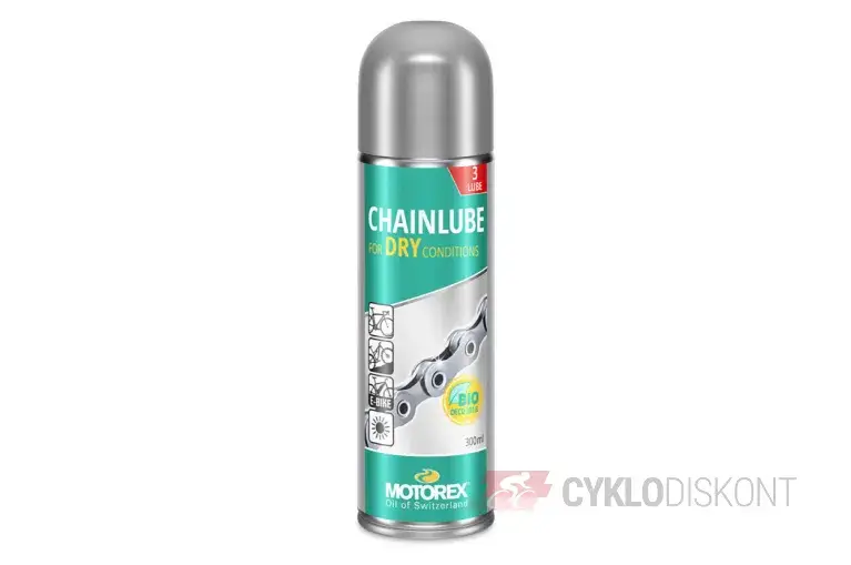 Koupit Online mazivo MOTOREX CHAINLUBE for DRY 300ml