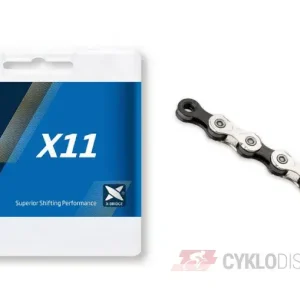 Super Cena řetěz KMC X11 Silver/Black 114 článků