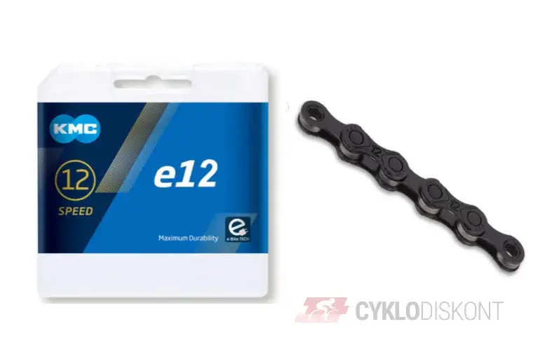 Originální řetěz na elektrokolo KMC e12 BlackTech 130 článků