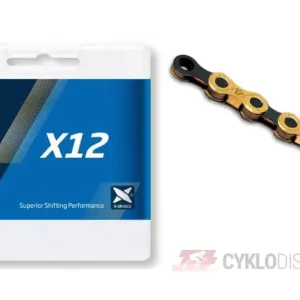 Řetěz KMC X12 Ti-N Gold/Black 126 článků Must-Have