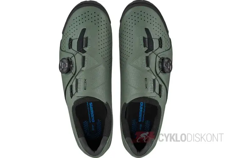 Cyklistické tretry SHIMANO sh-xc300 olivové Levný