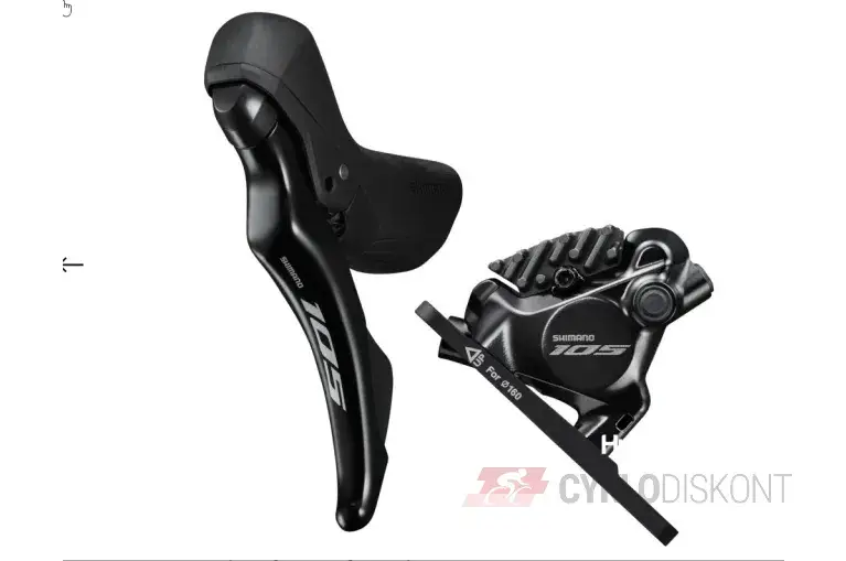 levé řazení SHIMANO 105ST-R7120-L (2 rychl.) + třmen BR-R7170 Top Prodej