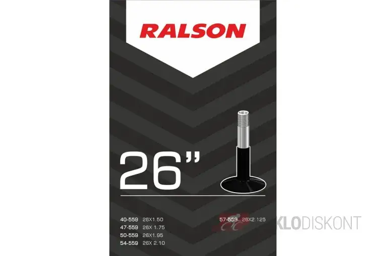 26" mtb duše RALSON 26x1,75-2,125 pro horská kola(47/57-559) AV 35mm, krabička Ověřený