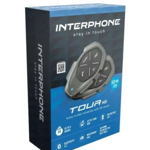 Nejprodávanější Bluetooth handsfree CellularLine Interphone TOUR HD, Twin Pack