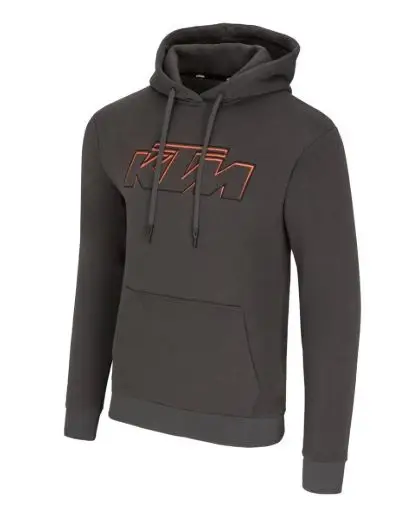 ESSENTIAL HOODIE DARK GREY Značkový