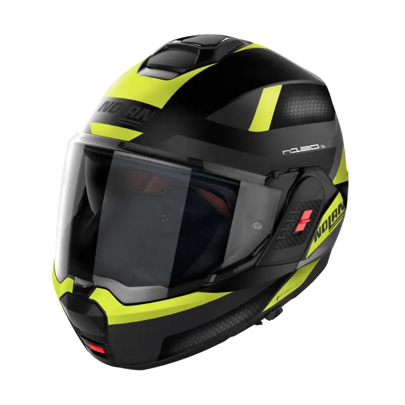 Moto helma Nolan N120-1 Subway N-com Flat Black 23 Značkový