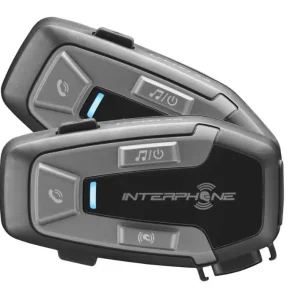 Cenová Bomba Bluetooth headset pro uzavřené a otevřené přilby Interphone U-COM6R, Twin Pack