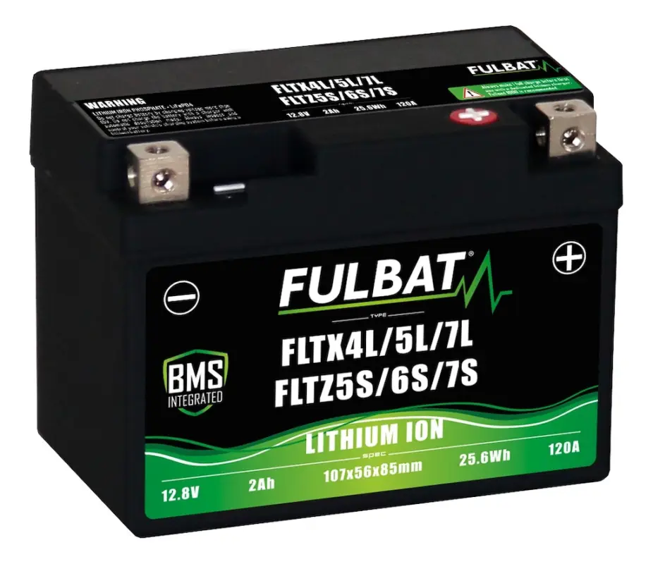 Akční Cena YTX4L-BS, YTX5L-BS, YTZ5S-BS, YTZ6S-BS FULBAT 12V, 2Ah, 120A, 0,5kg 107x56x85
