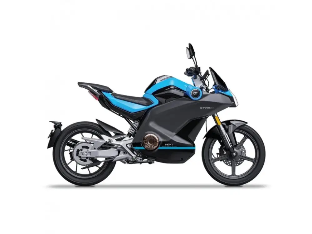 Elektrický motocykl Vmoto STASH| Výkon 15 kW | Rychlost 120 km/h | Řidičák A1 (L3e) | Integrovaný prostor na helmu | CBS brzdy | Výhodná Nabídka
