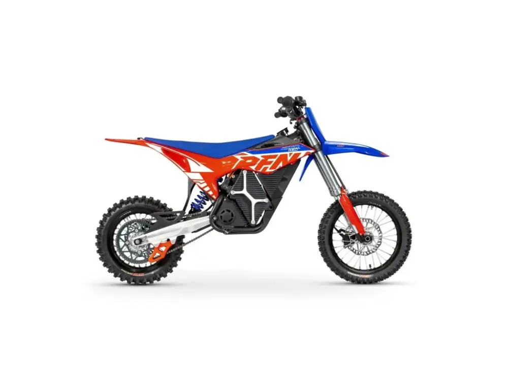 Akce Elektrický dirt bike pro dorost RFN WARRIOR YOUTH SX-E8Výkon 8 kW | Max. rychlost 85 km/h | Kola 14"/12" | Ekvivalent 65 ccm