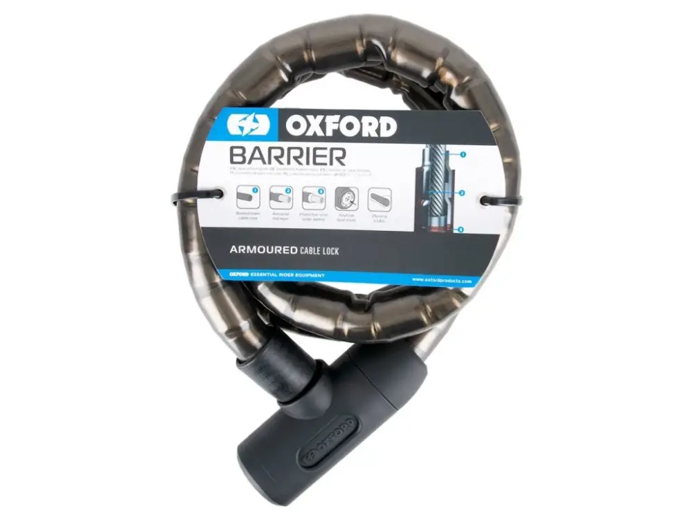 Pouze Dnes Oxford Barrier 1,5m - článkový zámek na motorku