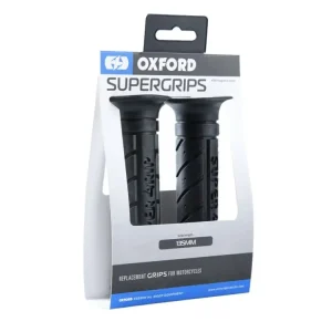 Rychlé Dodání Oxford Black Super Gripy na motorku - 135mm