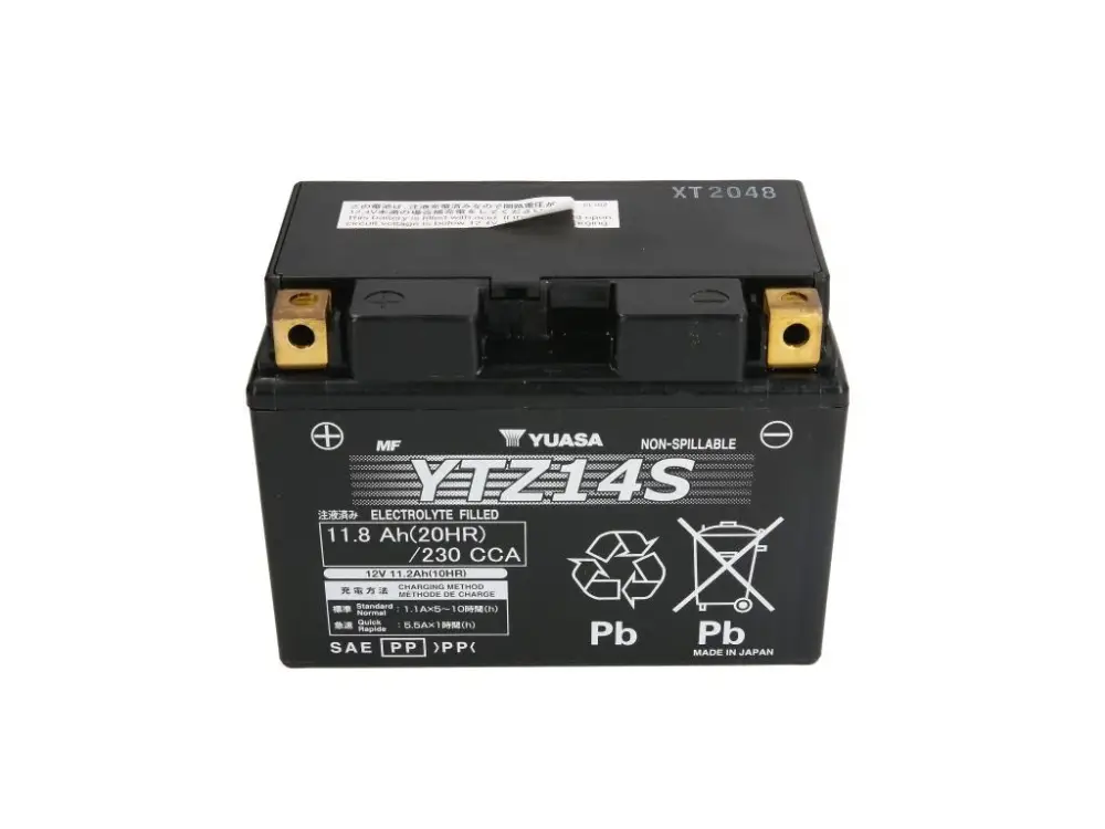 Jen Po Omezenou Doba Motobaterie YUASA (originál, factory activated) YTZ14S, 12V, 11,2Ah