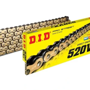 Ověřený Řetěz DID 520 VX3 zlatý 120 článků, X-ring