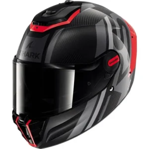 Integrální helma SHARK SPARTAN RS CARBON SHAWNčerná / šedá / červená Cenový Hit