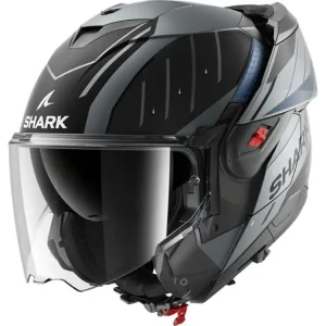 Must-Have Překlápěcí helma SHARK OXO RYDGER MATT šedá / černá