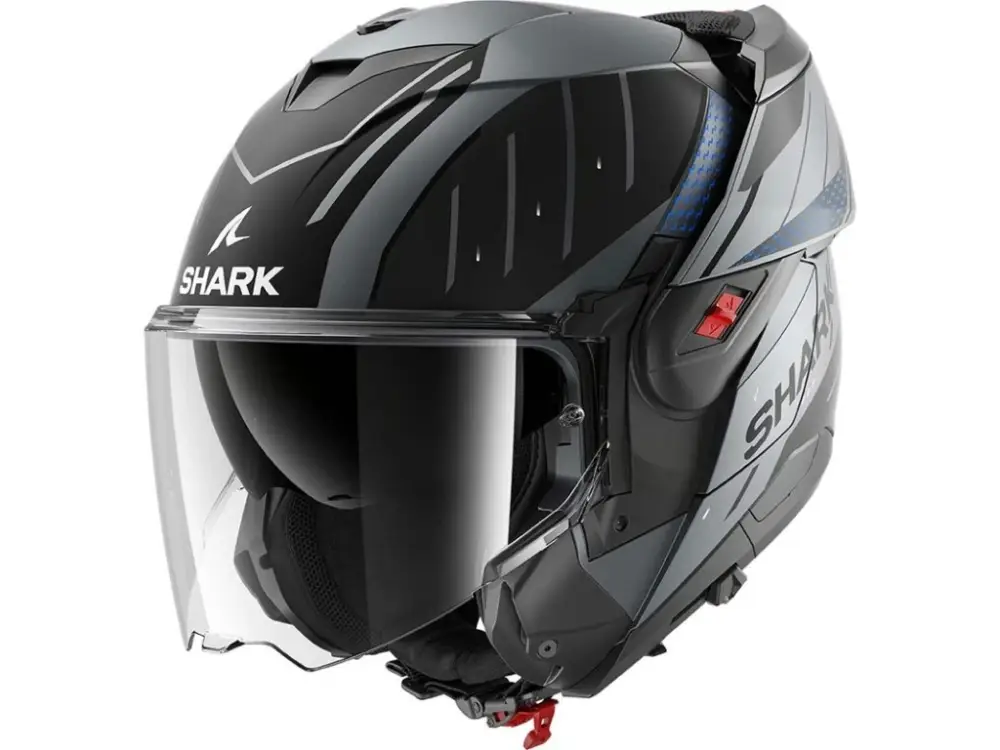 Must-Have Překlápěcí helma SHARK OXO RYDGER MATT šedá / černá