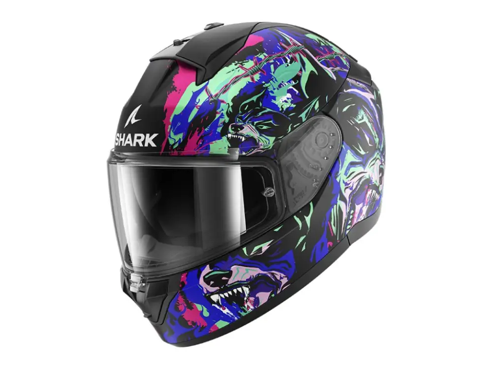 Odeslání Ihned Integrální helma Shark Ridill 2 RACING BEAST modrá, zelená