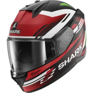 Dokud Zásoby Vydrží Integrální helma SHARK D-SKWAL 3 FIRSTLAP MAT černá / červená / zelená
