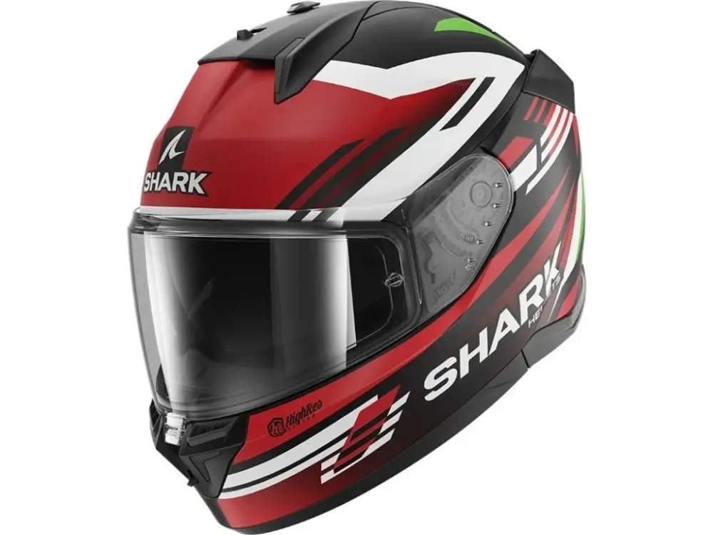 Dokud Zásoby Vydrží Integrální helma SHARK D-SKWAL 3 FIRSTLAP MAT černá / červená / zelená