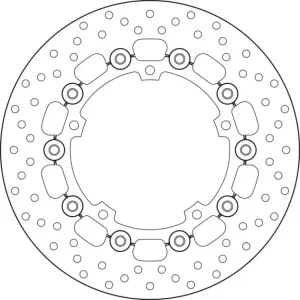 Autentický Brembo Serie Oro brzdový kotouč plovoucí 78B40837
