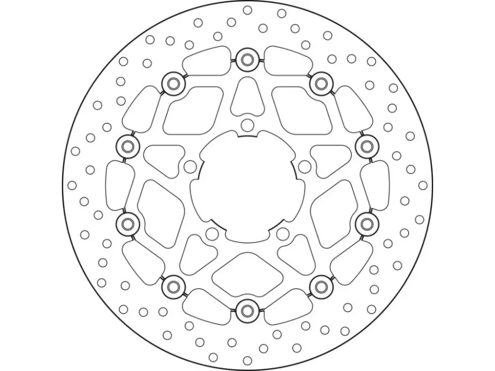 Brembo Serie Oro brzdový kotouč plovoucí 78B40869 Akční Nabídka