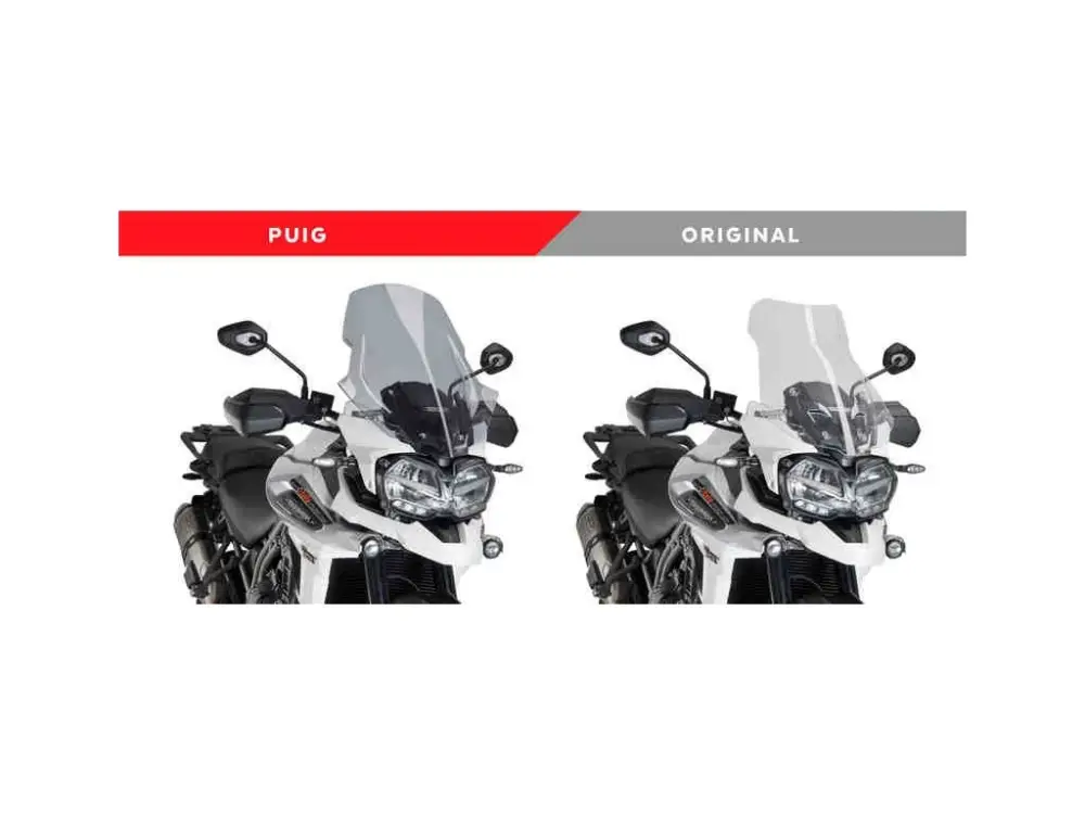 Finální Výprodej Puig Touring plexi štít Tiger Explorer/Xc/Xr/Xrx/Xrt/Xcx/Xc
