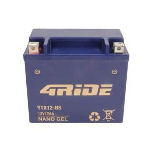 Novinka Moto baterie 4RIDE YTX12-BS, 12V, 12Ah, NANO GEL