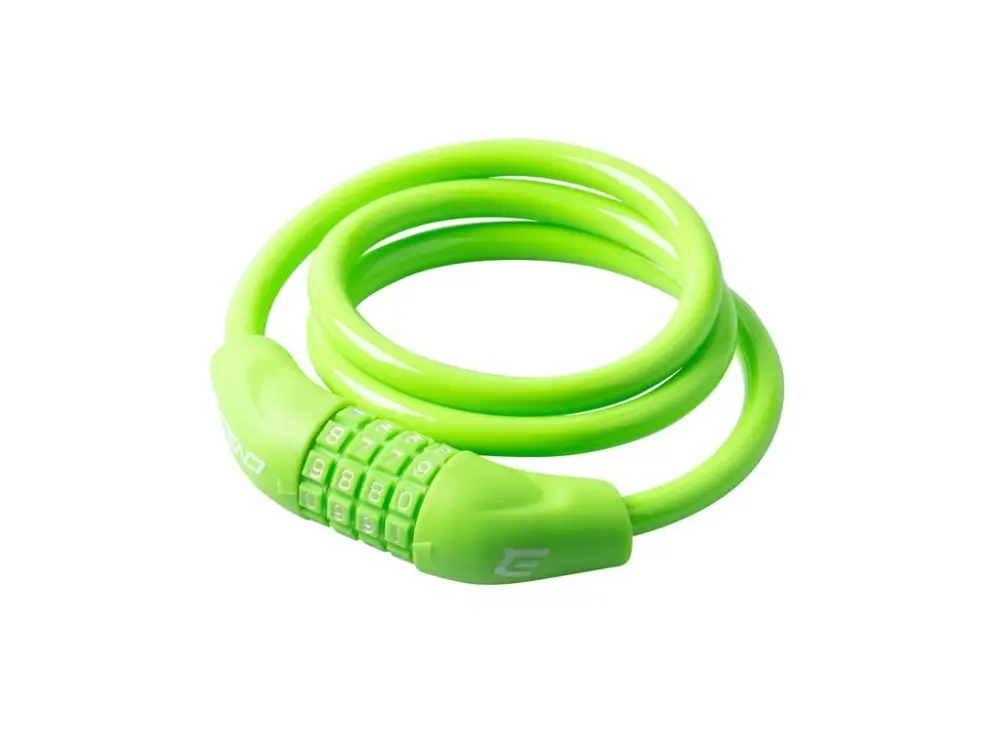 Zámek na jízdní kolo Extend NUMERIC 4, 10*1000 mm, lime green Koupit Online