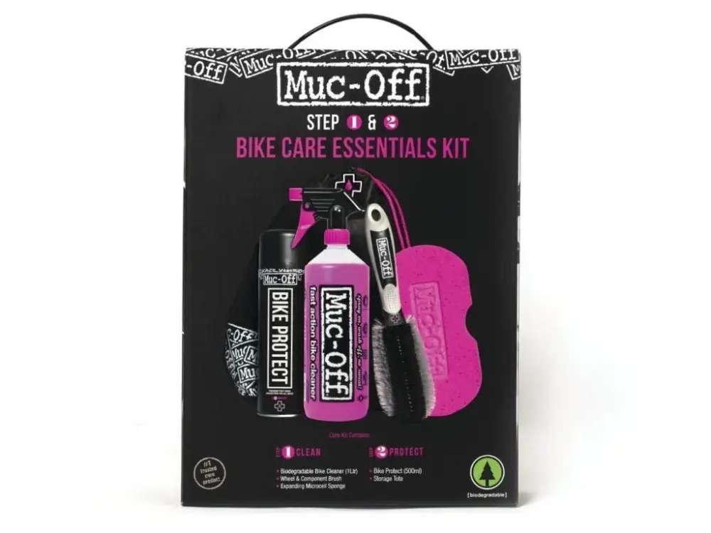 MUC-OFF BIKE CARE ESSENTIALS KIT - Sada na čištění a ochranu povrchu jízdních kol Cenově Výhodný