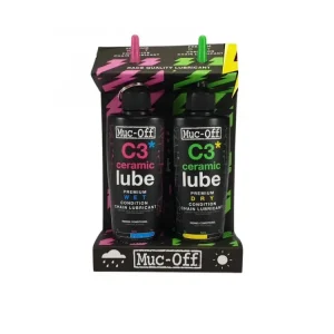 Pouze Dnes MUC-OFF C3 WET + DRY CERAMIC 120 ml TWIN PACK - Výhodná sada 2 maziv na řetěz