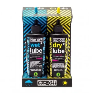 Expresní Doručení MUC-OFF WET + DRY 120 ml TWIN PACK - Výhodná sada 2 maziv na řetěz