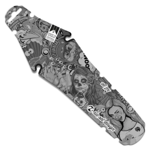 Levný Zadní blatník Riesel RIT:ZE Stickerbomb ultra black