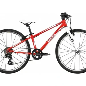 Výprodej 24 kolo CANULL Air červená - 8,6kg, lehké dětské kolo