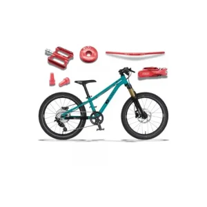 KUbikes 20S MTB Disc Tyrkys - laser Red, 8,8kg, lehké dětské kolo Expresní Doručení