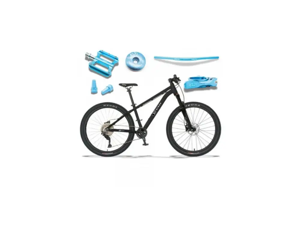 KUbikes 26 Trail AIR - Black - laser Blue, lehké dětské kolo Vysoce Kvalitní