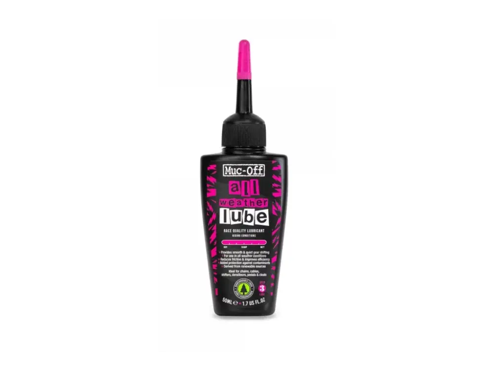 Dokud Zásoby Vydrží MUC-OFF BIO ALL WEATHER LUBE 50 ml - Mazivo na řetěz do všech podmínek