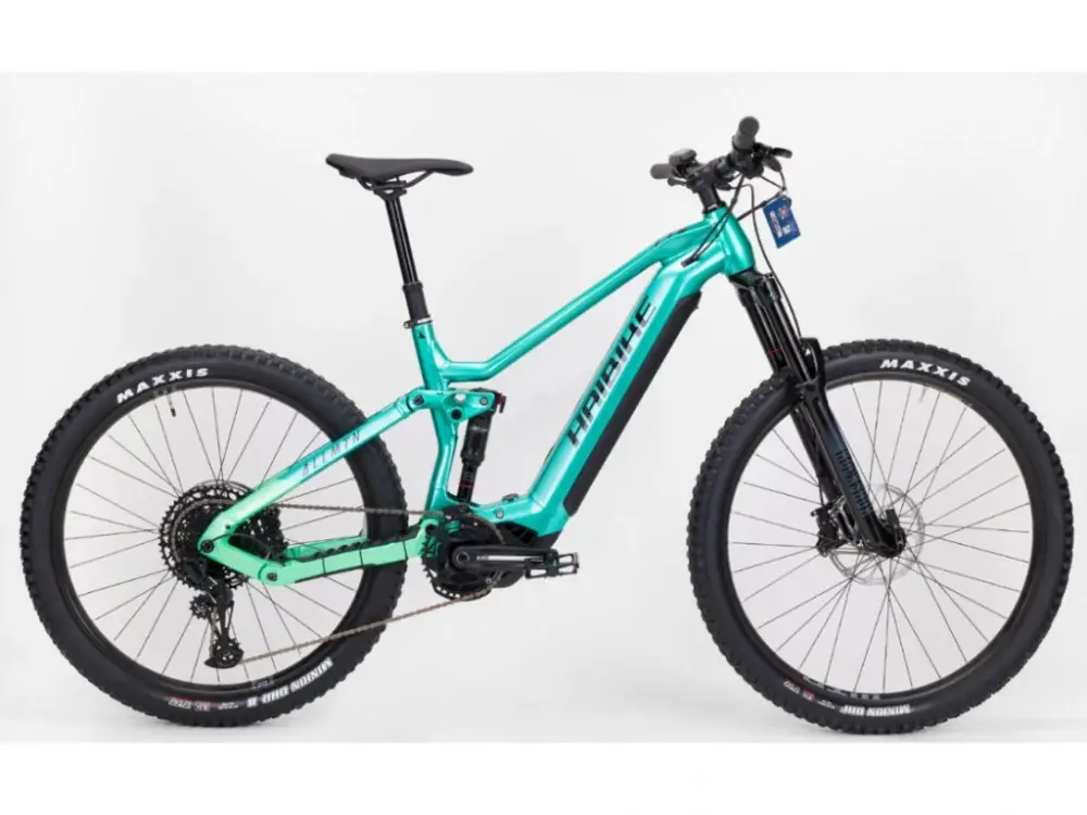 Haibike AllMtn 2 MTB Fully GLOSS_AQUA_GREEN_BLK, 720Wh - Celoodpružené elektrokolo Akční Cena