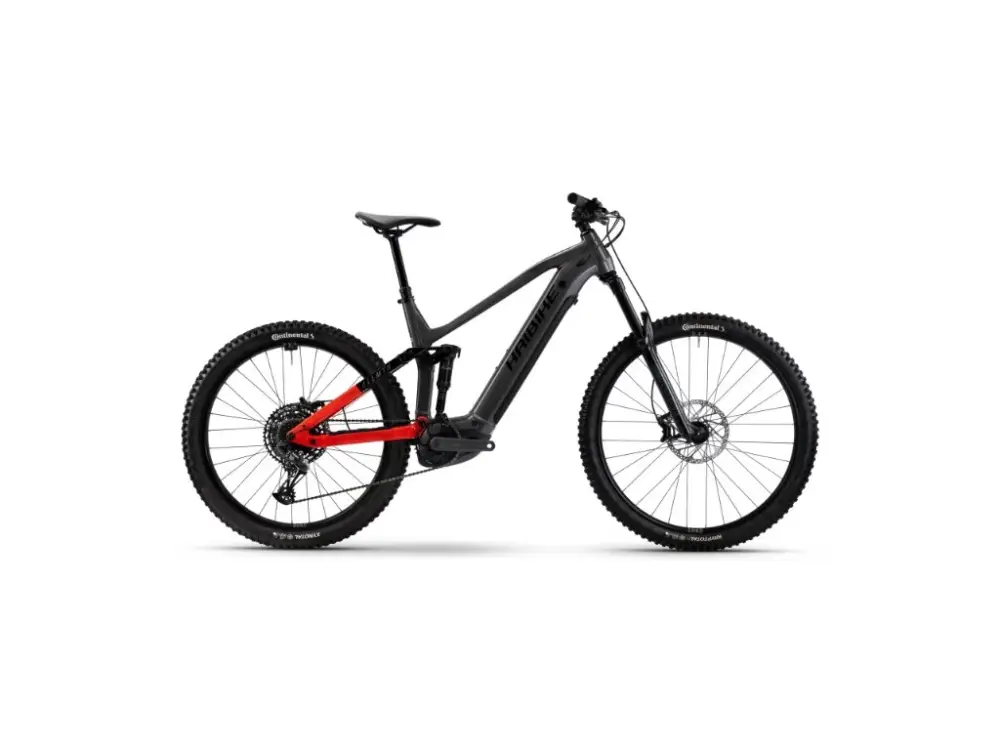 Top Prodej Haibike ALLMTN 4 MTB, 800Wh, BOSCH, 2025 MTB Fully silver/red/black, celoodpružené elektrokolo