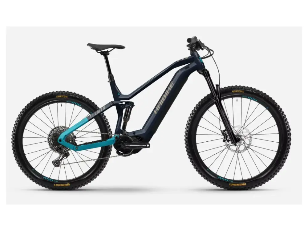 Haibike ALLMTN 2 High blue/cyan/caramel, gloss, 2025, 720Wh - Celoodpružené elektrokolo Rychlé Dodání