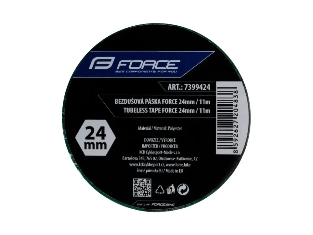Páska bezdušová FORCE Tubeless lepicí 24mm x 11m Bezpečná Platba