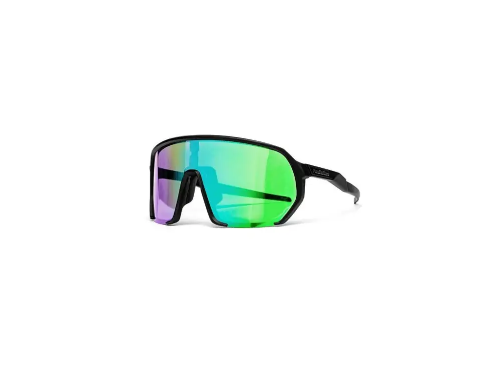 Levný Cyklistické brýle Archie - black/mirror green Horsefeathers