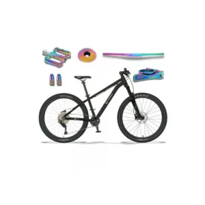 KUbikes 26 Trail AIR - Black - laser Rainbow, lehké dětské kolo Cenově Výhodný