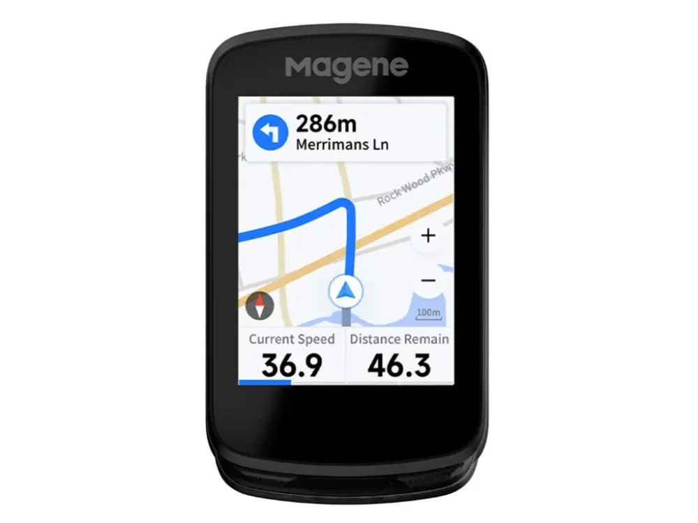 Cyklopočítač GPS Magene C606 s dotykovým displejem Akce
